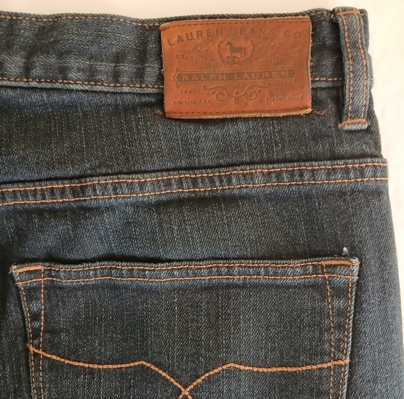 Lauren Ralph Lauren Jeans Dark Blue Full leg size 12 - Picture 4 of 6